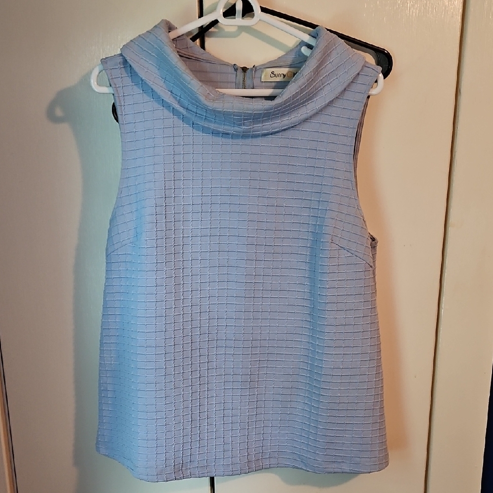 Light Blue Sleeveless Top